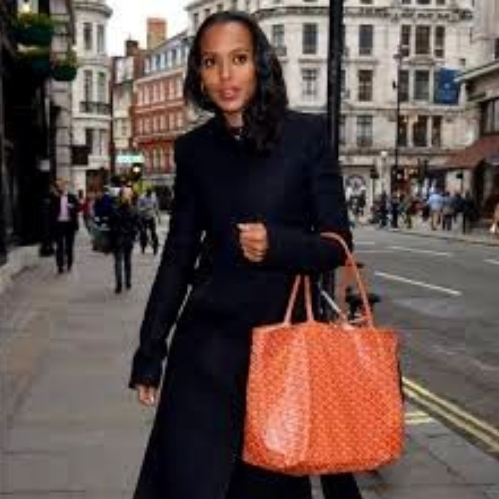 Authentic Goyard Saint Louis GM Orange Tote